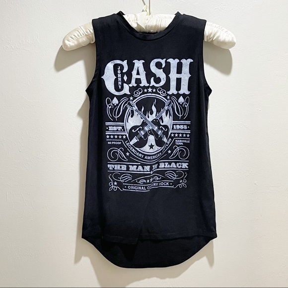 Johnny Cash The Man In Black Zion Rootswear Tank